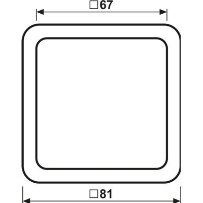 JUNG - CD581WUO - 1-Fach - Schalterrahmen JUNG - CD581WUO - 1-Fach - Schalterrahmen