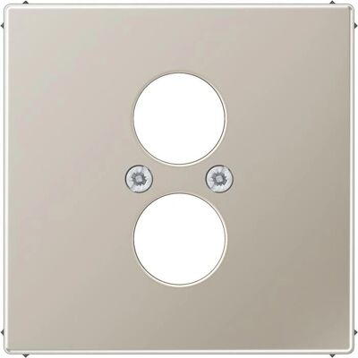 Jung ES2962-2 Edelstahlabdeckung für 2 Kleinsteckdosen - Zubehör Jung ES2962-2 Edelstahlabdeckung für 2 Kleinsteckdosen - Zubehör