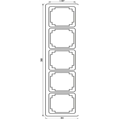 Jung 5-fach Rahmen Weiß - Elektrischer Rahmen Jung 5-fach Rahmen Weiß - Elektrischer Rahmen