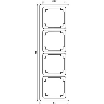 Jung - CDP 584 LG - Grau - Frame Jung - CDP 584 LG - Grau - Frame