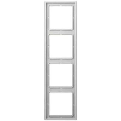 Cadre Jung 4 modules Gris Clair - Publicité Cadre Jung 4 modules Gris Clair - Publicité
