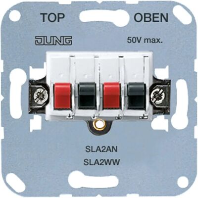 Jung Marque Boîtier de Connexion Haut-parleur LS 990, AS 500, CD 500 - Accessoire Haut-parleur - Publicité Jung Marque Boîtier de Connexion Haut-parleur LS 990, AS 500, CD 500 - Accessoire Haut-parleur - Publicité