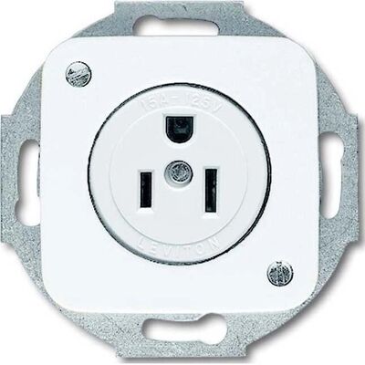 Busch-Jaeger 3016 EUC-214-101 Weiß NEMA Steckdose - Umschaltbar Busch-Jaeger 3016 EUC-214-101 Weiß NEMA Steckdose - Umschaltbar