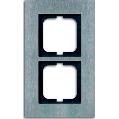 Busch-Jaeger Edelstahl Doppelrahmen - Schaltermodul Busch-Jaeger Edelstahl Doppelrahmen - Schaltermodul