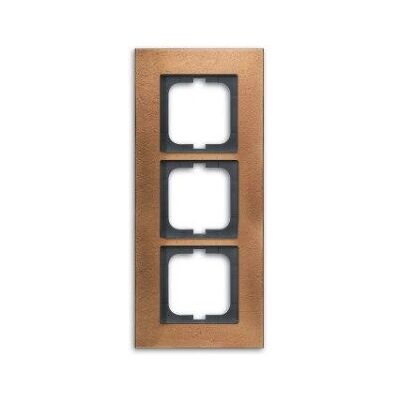 Busch-Jaeger 1723-821 Wandplatte - 3-fach Bronze Schalterabdeckung Busch-Jaeger 1723-821 Wandplatte - 3-fach Bronze Schalterabdeckung