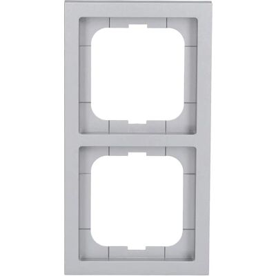 Busch-Jaeger 2x Cadre Interrupteur en Aluminium - Cadre Électrique - Publicité Busch-Jaeger 2x Cadre Interrupteur en Aluminium - Cadre Électrique - Publicité