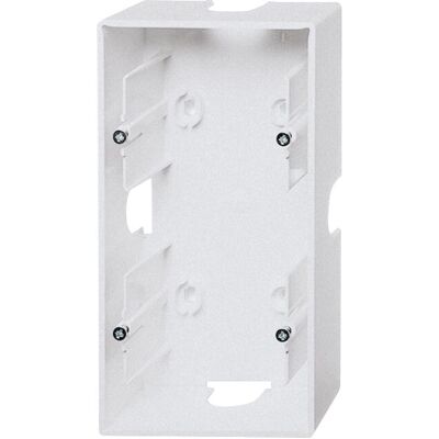 Busch-Jaeger 1702-83 Aufputz-Gehäuse - Alusilber - 2 Module - IP20 Busch-Jaeger 1702-83 Aufputz-Gehäuse - Alusilber - 2 Module - IP20