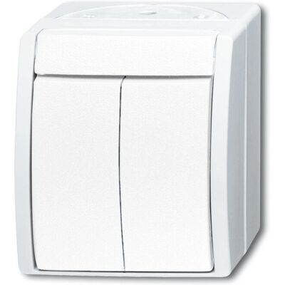 Busch-Jaeger 2601/5 W-54 Switch - IP44 Surface Mount Busch-Jaeger 2601/5 W-54 Switch - IP44 Surface Mount