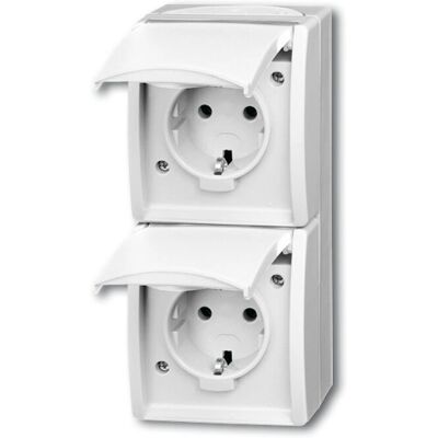 Busch-Jaeger Modèle 20-02 EW-54 Blanc alpin Prise - Socket-outlet - Publicité Busch-Jaeger Modèle 20-02 EW-54 Blanc alpin Prise - Socket-outlet - Publicité