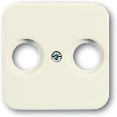 Busch-Jaeger Wall Plate - IP20 - White - Coaxial Antenna Socket Busch-Jaeger Wall Plate - IP20 - White - Coaxial Antenna Socket