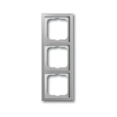 Busch-Jaeger 1723-866K Placa en Acero Inoxidable - 3 Módulos Busch-Jaeger 1723-866K Placa en Acero Inoxidable - 3 Módulos