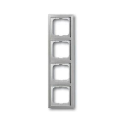 Busch-Jaeger 1724-866K Enjoliveur en Acier Inox - 4 Modules - Publicité Busch-Jaeger 1724-866K Enjoliveur en Acier Inox - 4 Modules - Publicité