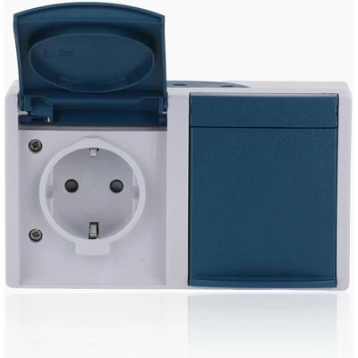 Grohe - Doppel-Schuko-Steckdose mit Schutzkontakt - IP44 Sicherheitssteckdose Grohe - Doppel-Schuko-Steckdose mit Schutzkontakt - IP44 Sicherheitssteckdose