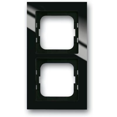 Busch-Jaeger 1754-0-4410 Schwarze Wandplatte - Schalterabdeckung für 2 Module Busch-Jaeger 1754-0-4410 Schwarze Wandplatte - Schalterabdeckung für 2 Module