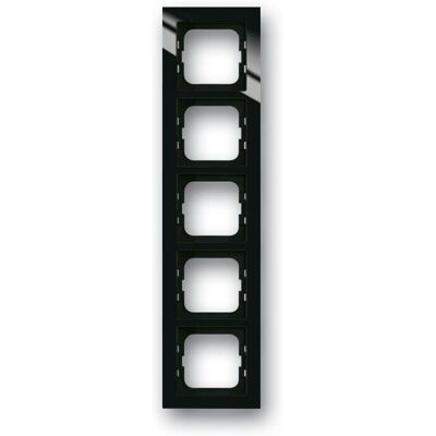 Busch-Jaeger 1725-281 Marco - 5-fach negro - Placa de pared/Porta interruptores Busch-Jaeger 1725-281 Marco - 5-fach negro - Placa de pared/Porta interruptores