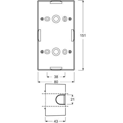 Busch-Jaeger 1702-884 - Boîtier de surface - 2 modules - Blanc - Publicité Busch-Jaeger 1702-884 - Boîtier de surface - 2 modules - Blanc - Publicité