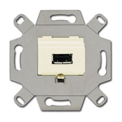 Busch-Jaeger 0261/12 USB-Steckdose - Metall IP20 Busch-Jaeger 0261/12 USB-Steckdose - Metall IP20