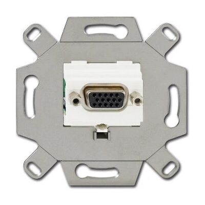 Busch-Jaeger 0261/22 VGA-Steckdose - Metall, Weiß, Full HD Busch-Jaeger 0261/22 VGA-Steckdose - Metall, Weiß, Full HD
