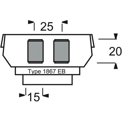 ABB 2CKA001764A0182 Graufarbene Kunststoffbasis - Elektrische Steckdose ABB 2CKA001764A0182 Graufarbene Kunststoffbasis - Elektrische Steckdose