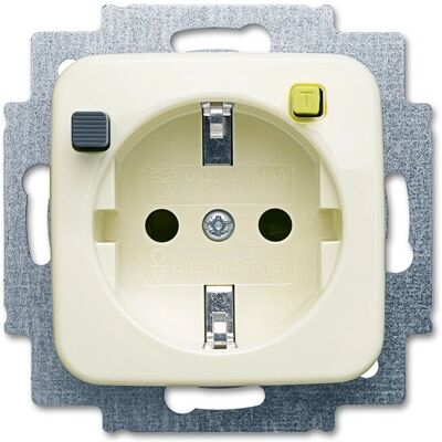 Busch-Jaeger Elfenbein-weiß 1fach Schuko Steckdose - Elektrosteckdose Busch-Jaeger Elfenbein-weiß 1fach Schuko Steckdose - Elektrosteckdose