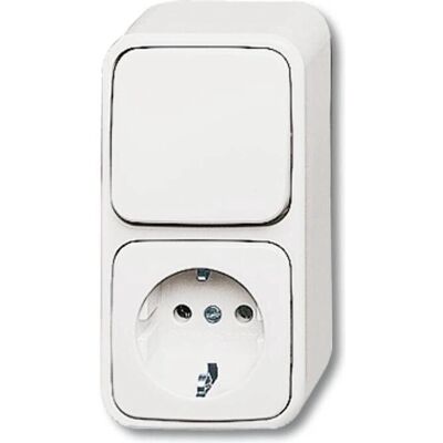 Busch-Jaeger Modèle 2601/6/2300EAPW500 Interrupteur & Prise - IP20 - Publicité Busch-Jaeger Modèle 2601/6/2300EAPW500 Interrupteur & Prise - IP20 - Publicité