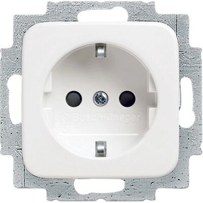 Busch-Jaeger 20 EUC-214 Alpin White Shuco Socket - IP20 Busch-Jaeger 20 EUC-214 Alpin White Shuco Socket - IP20