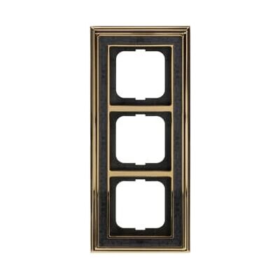 Busch-Jaeger 1723-833 Rahmen 3-fach ms/pol Dekor anthracite - Switch Frame Busch-Jaeger 1723-833 Rahmen 3-fach ms/pol Dekor anthracite - Switch Frame
