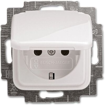 Busch-Jaeger Modèle 20EUK-214 - Prise IP20 Blanc alpin - Publicité Busch-Jaeger Modèle 20EUK-214 - Prise IP20 Blanc alpin - Publicité