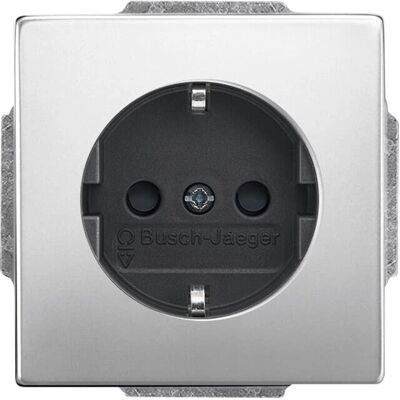 Busch-Jaeger 2300 EUCB-866 Prise Schuko Acier Inoxydable - Prise secteur - Publicité Busch-Jaeger 2300 EUCB-866 Prise Schuko Acier Inoxydable - Prise secteur - Publicité