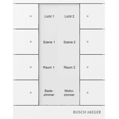 Busch-Jaeger 2098 UNI - Raumregler, 8-Tasten, KNX kompatibel - Lichtsteuerung Busch-Jaeger 2098 UNI - Raumregler, 8-Tasten, KNX kompatibel - Lichtsteuerung