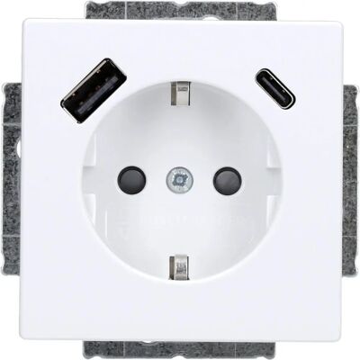 Busch-Jaeger EUCB2USBAC-84 - Schuko mit USB-A+C - Innensteckdose Busch-Jaeger EUCB2USBAC-84 - Schuko mit USB-A+C - Innensteckdose