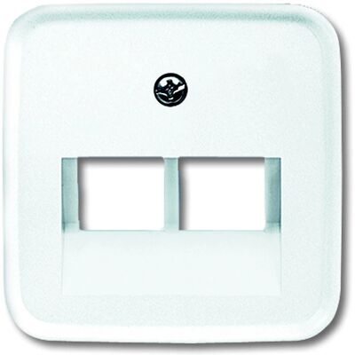 Busch-Jaeger 1803-02-214 - Piastra Centrale, Bianco, 2 Moduli, IP20, UAE/IAE Busch-Jaeger 1803-02-214 - Piastra Centrale, Bianco, 2 Moduli, IP20, UAE/IAE