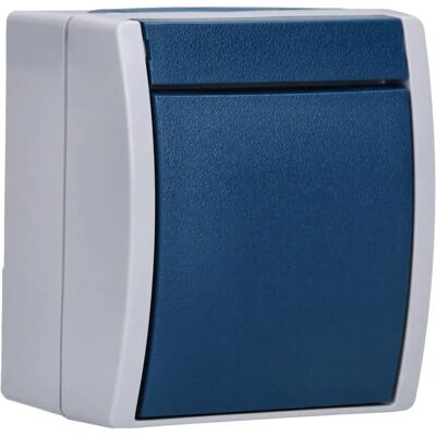 Busch-Jaeger Wipptaster grau/blau-grün 1S - Schalter - IP44 Busch-Jaeger Wipptaster grau/blau-grün 1S - Schalter - IP44