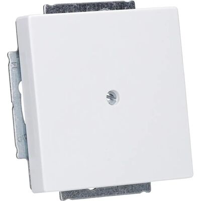 Busch-Jaeger 1742-84 Central Cover Plate - Glossy White, IP20, Flush Mount Busch-Jaeger 1742-84 Central Cover Plate - Glossy White, IP20, Flush Mount