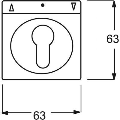 Busch-Jaeger Modell 1755 SL/PZ-84-101 Zentralscheibe mit Beschriftungsfeld Busch-Jaeger Modell 1755 SL/PZ-84-101 Zentralscheibe mit Beschriftungsfeld