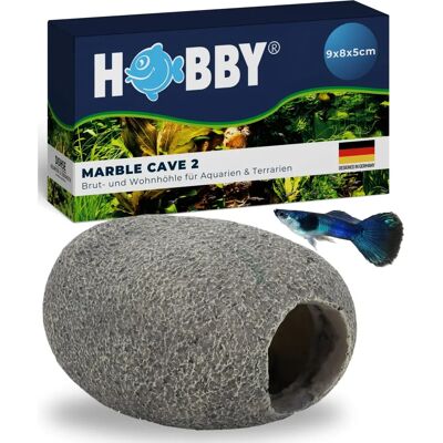Hobby Marmeren Grot 2 Grijs - Aquarium Decoratie Hobby Marmeren Grot 2 Grijs - Aquarium Decoratie