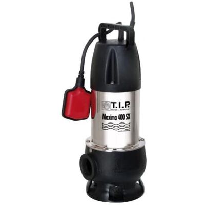 TIP Maxima 400 CX Tauchpumpe - 950 W, 24000 l/h, 35 mm, Edelstahl TIP Maxima 400 CX Tauchpumpe - 950 W, 24000 l/h, 35 mm, Edelstahl