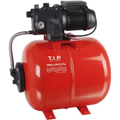 T.I.P. Hauswasserwerk - 50 l Stahl-Druckkessel, 3.500 l/h, 46 m Förderhöhe, 800 W T.I.P. Hauswasserwerk - 50 l Stahl-Druckkessel, 3.500 l/h, 46 m Förderhöhe, 800 W