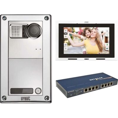 Grothe - SET 1060/601 IP-Videogegensprechanlage - Weiß, 4 Innen, 1 Außen Grothe - SET 1060/601 IP-Videogegensprechanlage - Weiß, 4 Innen, 1 Außen