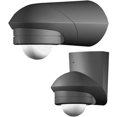Grothe Motion Detector 94534 - IP55, 240°, black - Outdoor Grothe Motion Detector 94534 - IP55, 240°, black - Outdoor