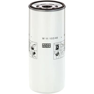 Oliefilter MANN-FILTER W 11 102/40 - Gængestørrelse 1 1/8-16 UN Oliefilter MANN-FILTER W 11 102/40 - Gængestørrelse 1 1/8-16 UN