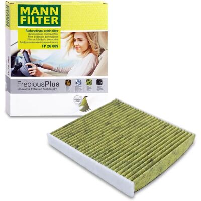 MANN-FILTER Premium Innenraumfilter - Antibakterieller Pollenfilter für VW, Audi, Skoda, Seat MANN-FILTER Premium Innenraumfilter - Antibakterieller Pollenfilter für VW, Audi, Skoda, Seat