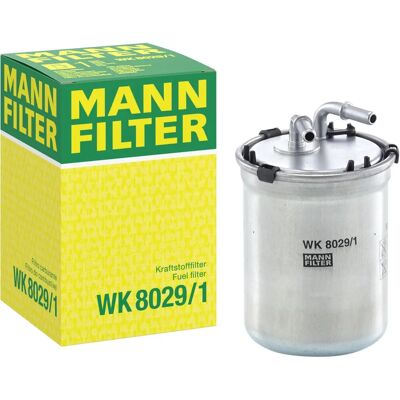 MANN-FILTER Kraftstofffilter - Modell WK 8029/1 für VW, Audi, Skoda, Seat MANN-FILTER Kraftstofffilter - Modell WK 8029/1 für VW, Audi, Skoda, Seat