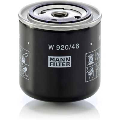 MANN-FILTER W 920/46 Oliefilter med tilbageslagsventil - Skruetypen MANN-FILTER W 920/46 Oliefilter med tilbageslagsventil - Skruetypen