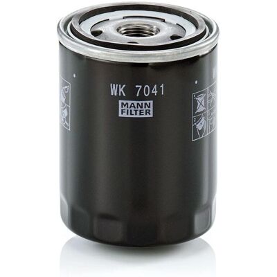 Filtr paliwa MANN-FILTER WK 7041 - Gwintowany, 100mm, 58mm średnica wewnętrzna, 76mm średnica zewnętrzna Filtr paliwa MANN-FILTER WK 7041 - Gwintowany, 100mm, 58mm średnica wewnętrzna, 76mm średnica zewnętrzna