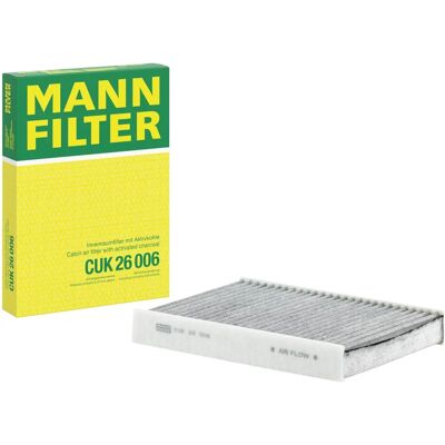 MANN-FILTER Active Charcoal Interior Air Filter - Interior Air Filter MANN-FILTER Active Charcoal Interior Air Filter - Interior Air Filter
