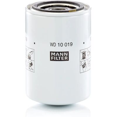 Mann WD10019 - Hydraulic System Filter - Threaded, 2mm, 72mm, 140mm Mann WD10019 - Hydraulic System Filter - Threaded, 2mm, 72mm, 140mm