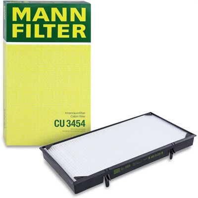 MANN-FILTER Kabinenfilter - CU 3454 - Schutz gegen Partikel, Pollen, Ruß MANN-FILTER Kabinenfilter - CU 3454 - Schutz gegen Partikel, Pollen, Ruß