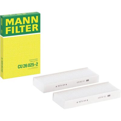 MANN-FILTER CU 26 025-2 - Ilmastointisuodatin Citroën C4, Opel Corsa, Mokka MANN-FILTER CU 26 025-2 - Ilmastointisuodatin Citroën C4, Opel Corsa, Mokka