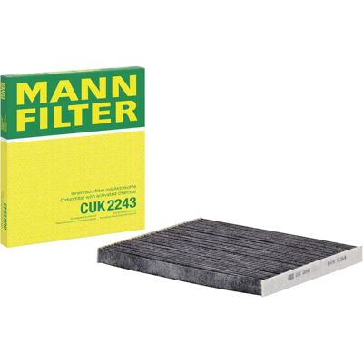 MANN-FILTER CUK 2243 - Filtro dell'aria per Opel Corsa D, Fiat Doblo, Punto Evo MANN-FILTER CUK 2243 - Filtro dell'aria per Opel Corsa D, Fiat Doblo, Punto Evo
